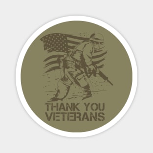 Thank You Veterans Magnet